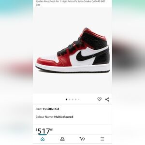 Nike Air Jordan 1 High OG 'Satin Red